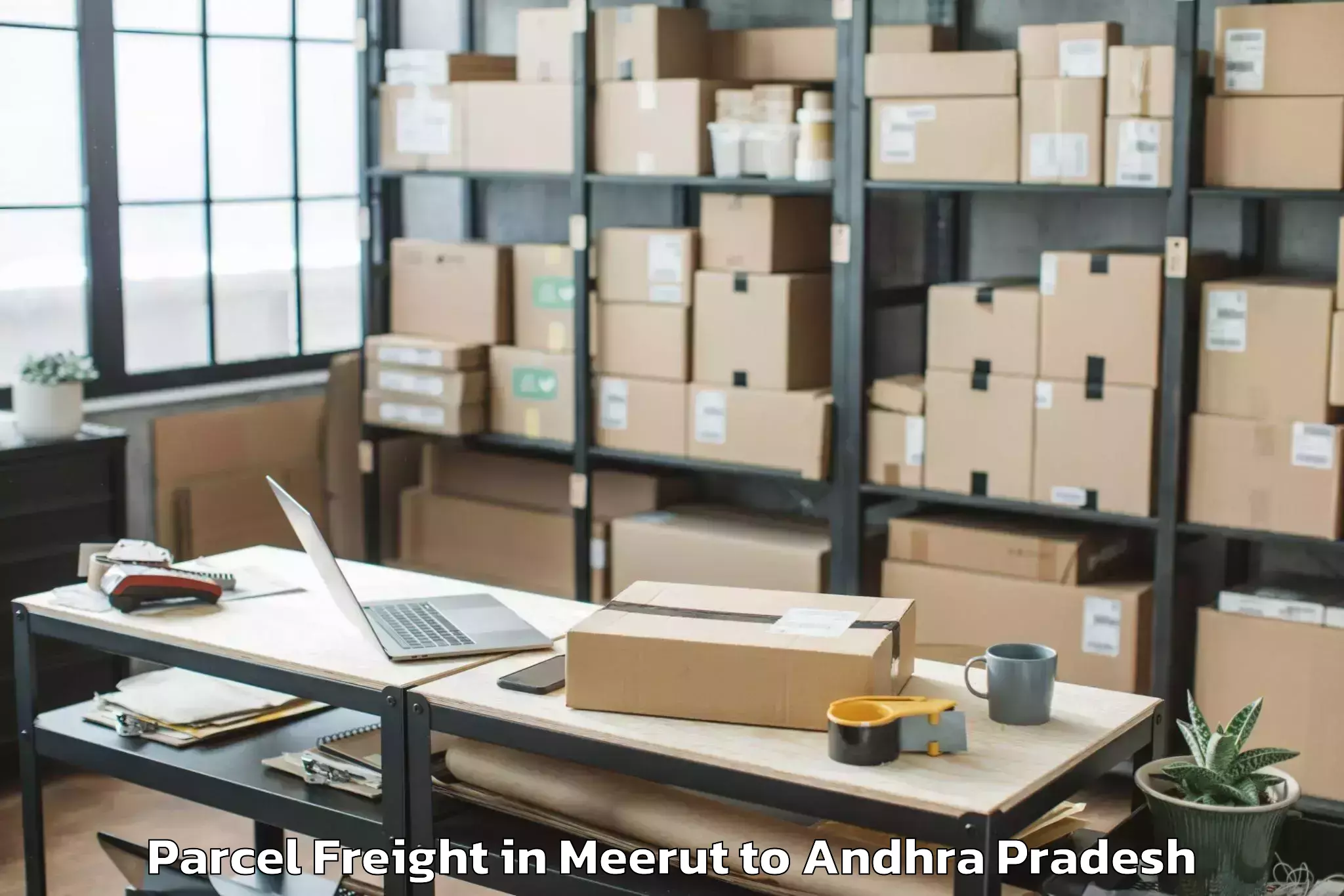 Hassle-Free Meerut to Chennekothapalle Parcel Freight